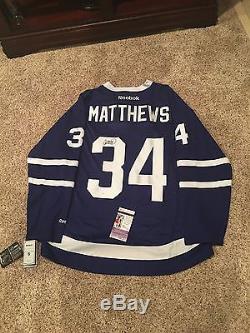 AUSTON MATTHEWS TORONTO MAPLE LEAFS SIGNED JERSEY JSA COA #1 PICK ROY 4 goals