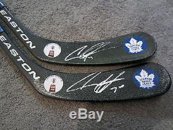 AUSTON MATTHEWS Toronto Maple Leafs SIGNED Hockey Stick with COA Calder Trophy