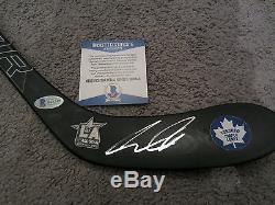 AUSTON MATTHEWS Toronto Maple Leafs SIGNED Mini Hockey Stick Beckett BAS COA ASG