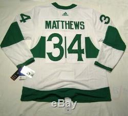 AUSTON MATTHEWS sz 50 Medium Toronto ST PATS Adidas NHL Authentic Hockey Jersey