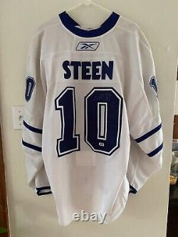 Alex Steen Toronto Maple Leafs 2007-08 Game Used Jersey Signed Autograph Bas