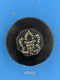 Art Ross Converse Rubber Reverse Toronto Maple Leafs Game Puck 1968-69
