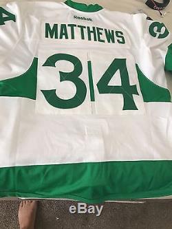 Austin Matthews authentic Toronto St Pats maple leafs hockey jersey Sz 54
