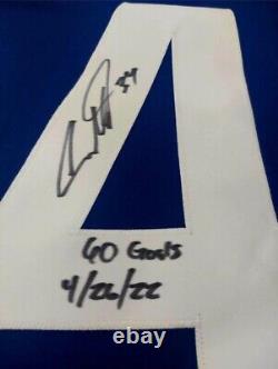 Auston MATTHEWS Signed Toronto Maple Leafs 60 GOALS 4/26/22 FANATICS COA #3/60