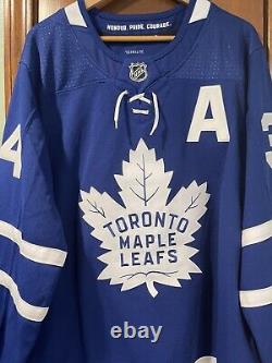 Auston MATTHEWS Signed Toronto Maple Leafs 60 GOALS 4/26/22 FANATICS COA #3/60