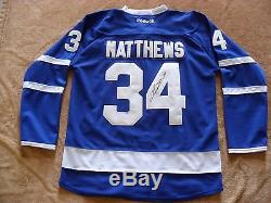 Auston Mathews Autographed Toronto Maple Leafs Jersey JSA Letter Cert COA