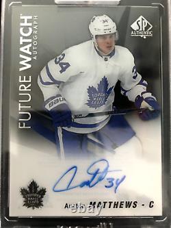 Auston Matthews 2022-23 Ud Clear Cut Sp Authentic Future Watch Tribute Auto Ssp