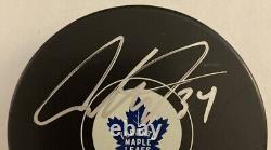 Auston Matthews 34 Signed Hockey Puck Toronto Maple Leafs Authentic NHL