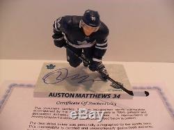 Auston Matthews Autograph Signed Toronto Maple Leaf Imports Dragon McFarlane COA