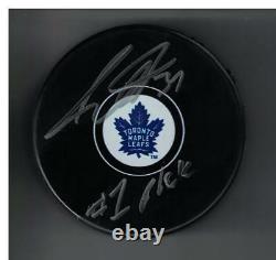 Auston Matthews Autograph Toronto Maple Leafs Hockey Puck Signed #1 Pick Jsa