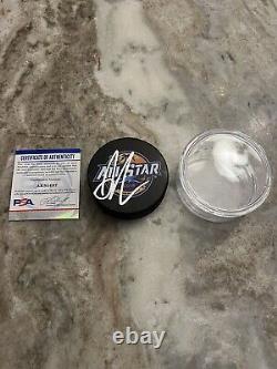 Auston Matthews Autographed Signed All star Puck Auto Leafs Hockey PSA COA