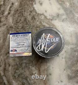 Auston Matthews Autographed Signed All star Puck Auto Leafs Hockey PSA COA