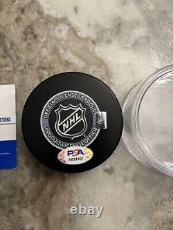 Auston Matthews Autographed Signed All star Puck Auto Leafs Hockey PSA COA