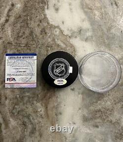 Auston Matthews Autographed Signed All star Puck Auto Leafs Hockey PSA COA