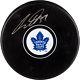 Auston Matthews Autographed Signed Hockey Puck Toronto Maple Leafs Withcoa