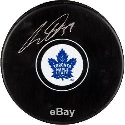Auston Matthews Autographed Signed Hockey Puck Toronto Maple Leafs WithCOA