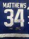 Auston Matthews Autographed Signed Jersey Auto Maple Leafs Fanatics Coa