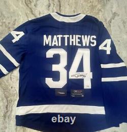 Auston Matthews Autographed Signed Jersey Auto Maple Leafs Fanatics COA