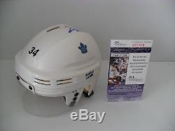 Auston Matthews Autographed Signed Toronto Maple Leafs Helmet JSA Certified COA