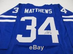 Auston Matthews / Autographed Toronto Maple Leafs Custom Hockey Jersey / COA