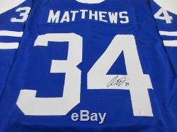Auston Matthews / Autographed Toronto Maple Leafs Custom Hockey Jersey / COA