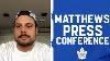 Auston Matthews Contract Extension Toronto Maple Leafs Press Conference