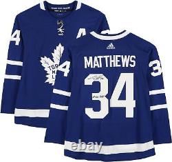 Auston Matthews Maple Leafs 2022 Hart Trophy Winner Signed Jersey withInsc