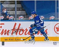 Auston Matthews Maple Leafs Signed 16x20 Celebration Photo withRocket Richard Insc