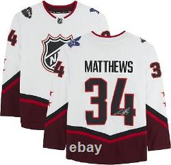 Auston Matthews Maple Leafs Signed 2022 NHL ASG White Fanatics Breakaway Jersey