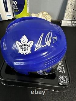 Auston Matthews Maple Leafs Signed Blue Mini Helmet Fanatics With COA