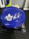 Auston Matthews Maple Leafs Signed Blue Mini Helmet Fanatics With Coa