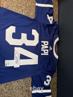 Auston Matthews Papi Autographed Toronto Maple Leafs Hockey Jersey 12/34 Rare