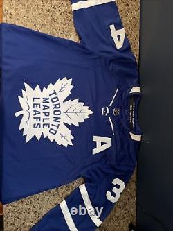 Auston Matthews Papi Autographed Toronto Maple Leafs Hockey Jersey 12/34 Rare