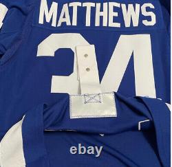 Auston Matthews Signed Adidas Jersey Toronto Maple Leafs! Size 52
