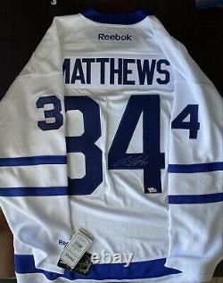 Auston Matthews Signed Auto Reebok Toronto Maple Leafs Jersey Fanatics COA