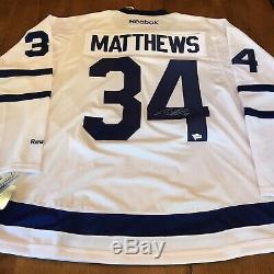 Auston Matthews Signed Autographed Maple Leafs Reebok Jersey Fanatics COA