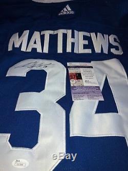 Auston Matthews Signed Autographed Toronto Maple Leafs Adidas Jersey Jsa Coa