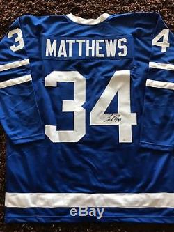 Auston Matthews Signed Autographed Toronto Maple Leafs Jersey 1 Pick 2016 COA