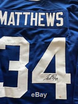Auston Matthews Signed Autographed Toronto Maple Leafs Jersey 1 Pick 2016 COA