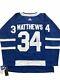 Auston Matthews Signed Autographed Toronto Maple Leafs Jersey Jsa Loa