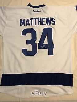 Auston Matthews Signed Autographed Toronto Maple Leafs Jersey Roy 2017 Coa