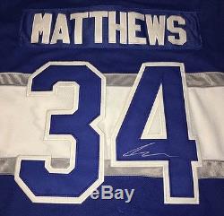 Auston Matthews Signed Autographed Toronto Maple Leafs Reebok Replica Jersey Roy