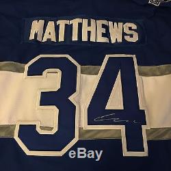 Auston Matthews Signed Autographed Toronto Maple Leafs Reebok Replica Jersey Roy