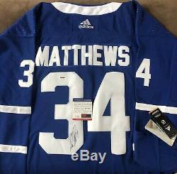 Auston Matthews Signed Jersey Toronto Maple Leafs Autographed Auto NHL Psa Coa