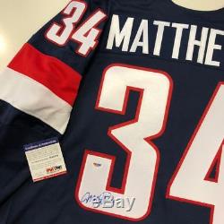 Auston Matthews Signed Team USA Nike Jersey Psa/dna Coa XL Toronto Maple Leafs