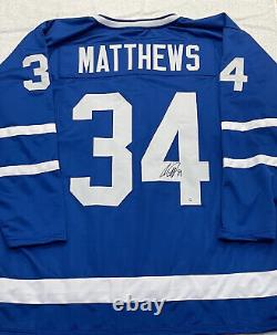 Auston Matthews Signed Toronto MapleLeafs Hockey Jersey with COA