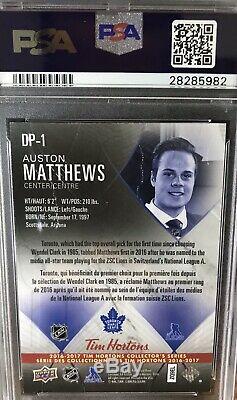 Auston Matthews Tim Hortons Ud Rc 2016 17 Dp1 Rare Psa 10 Gem Mint Leafs