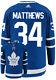 Auston Matthews Toronto Maple Leafs Adidas Authentic Home Nhl Hockey Jersey