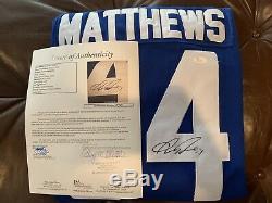 Auston Matthews Toronto Maple Leafs Autographed Signed Jersey size L JSA LOA