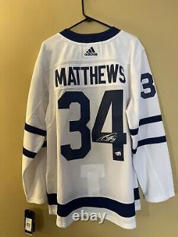 Auston Matthews Toronto Maple Leafs Autographed White Adidas Authentic Jersey